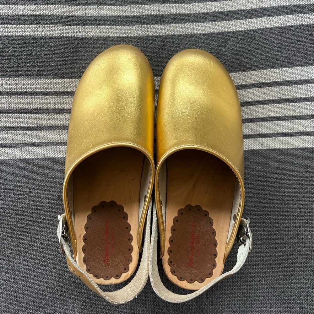 Gold Kids Shoes